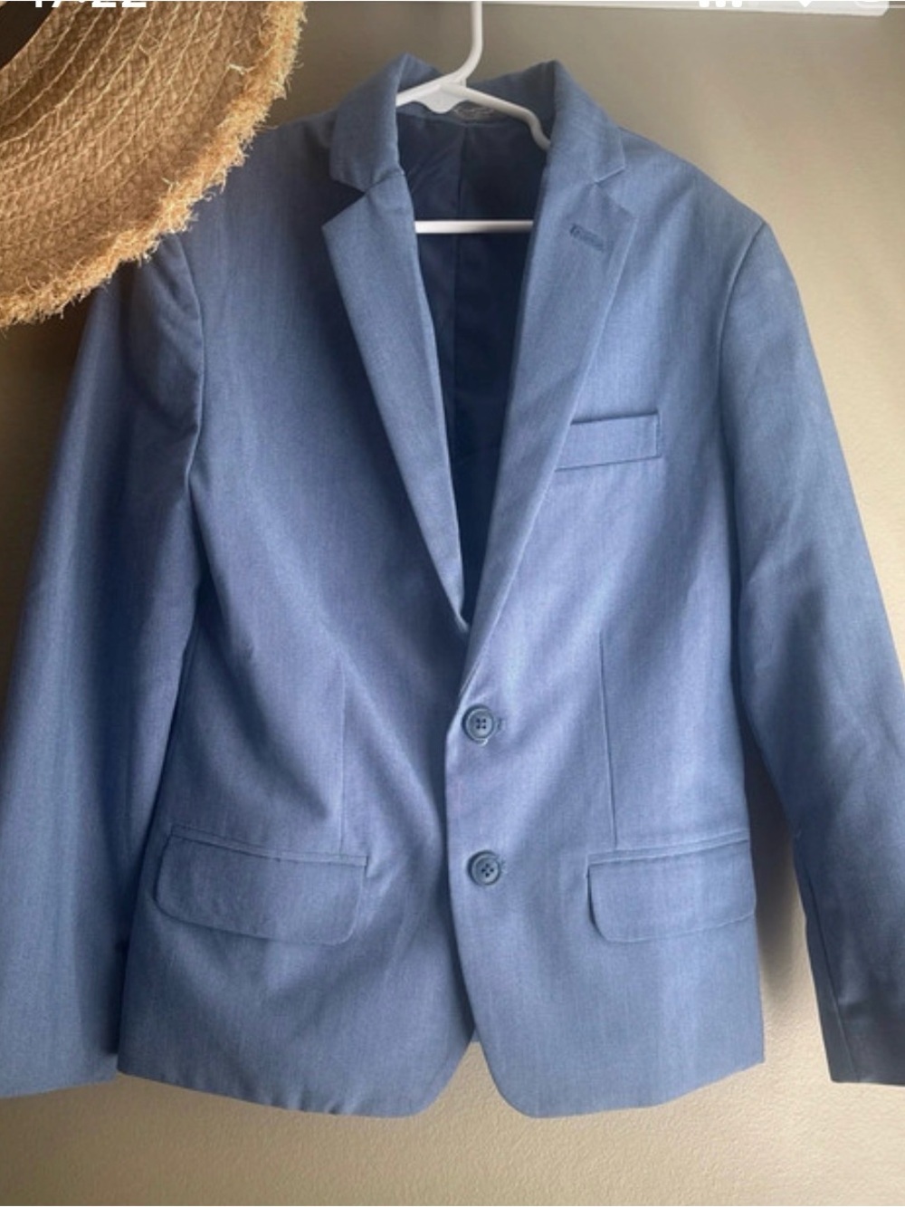 Van Heusen Boys Light Blue Two-Button Blazer